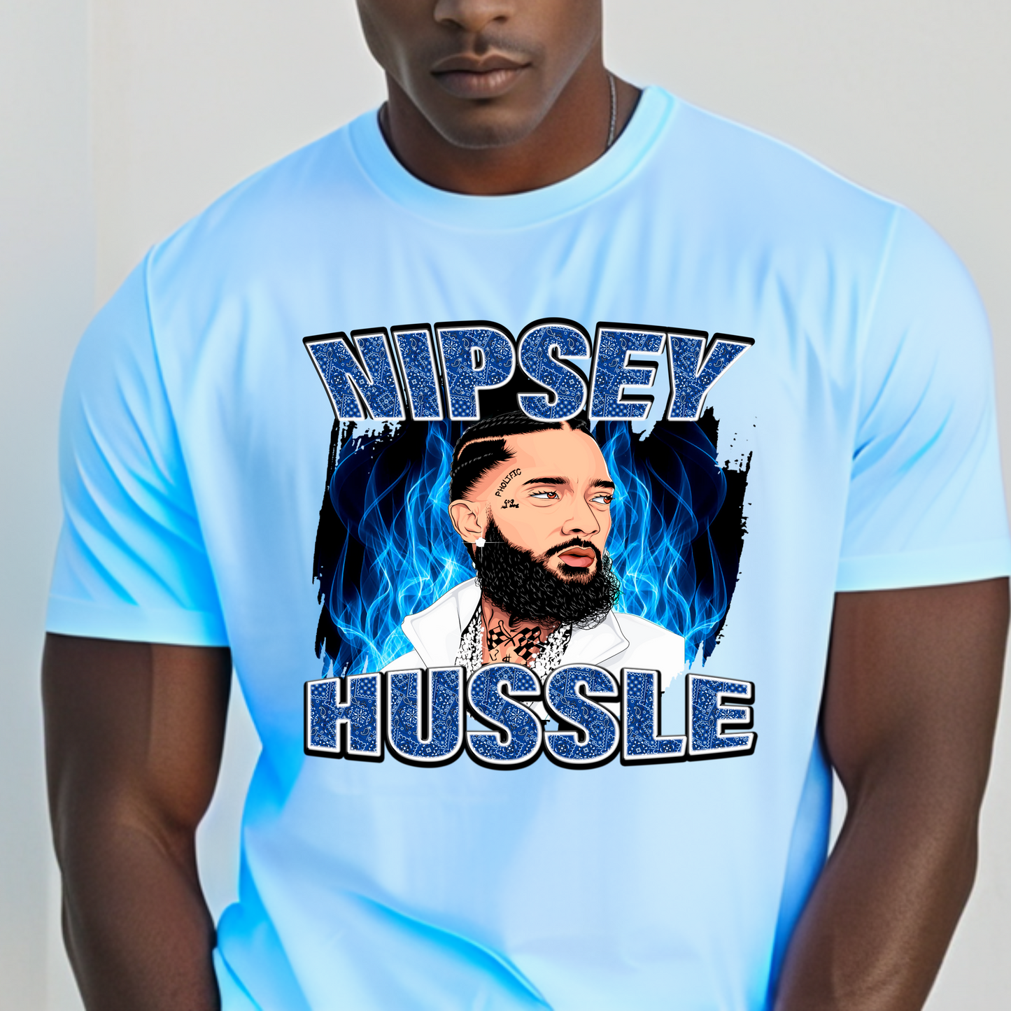 Nipsey Hussle Legacy Tee – Blue Flame Edition