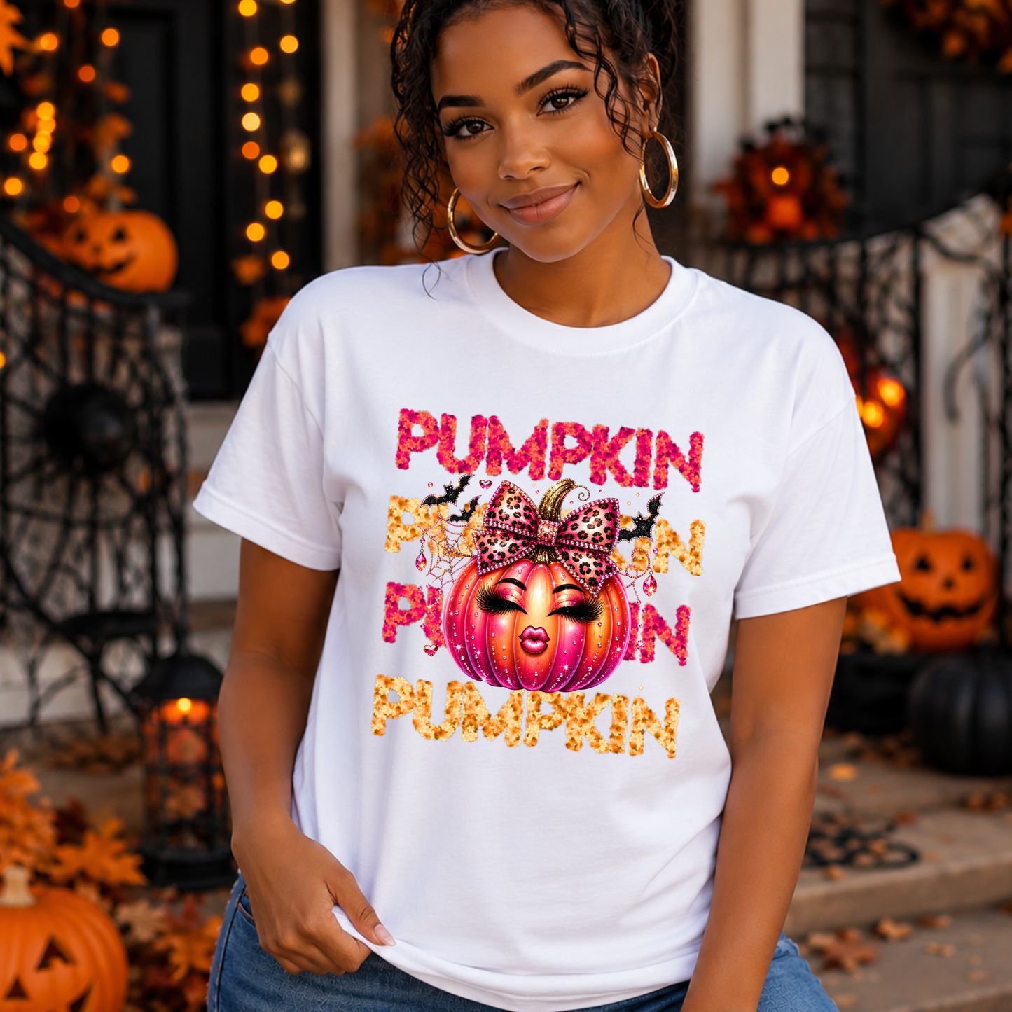 Pumpkin Queen Tee — Festive Halloween Graphic T-Shirt