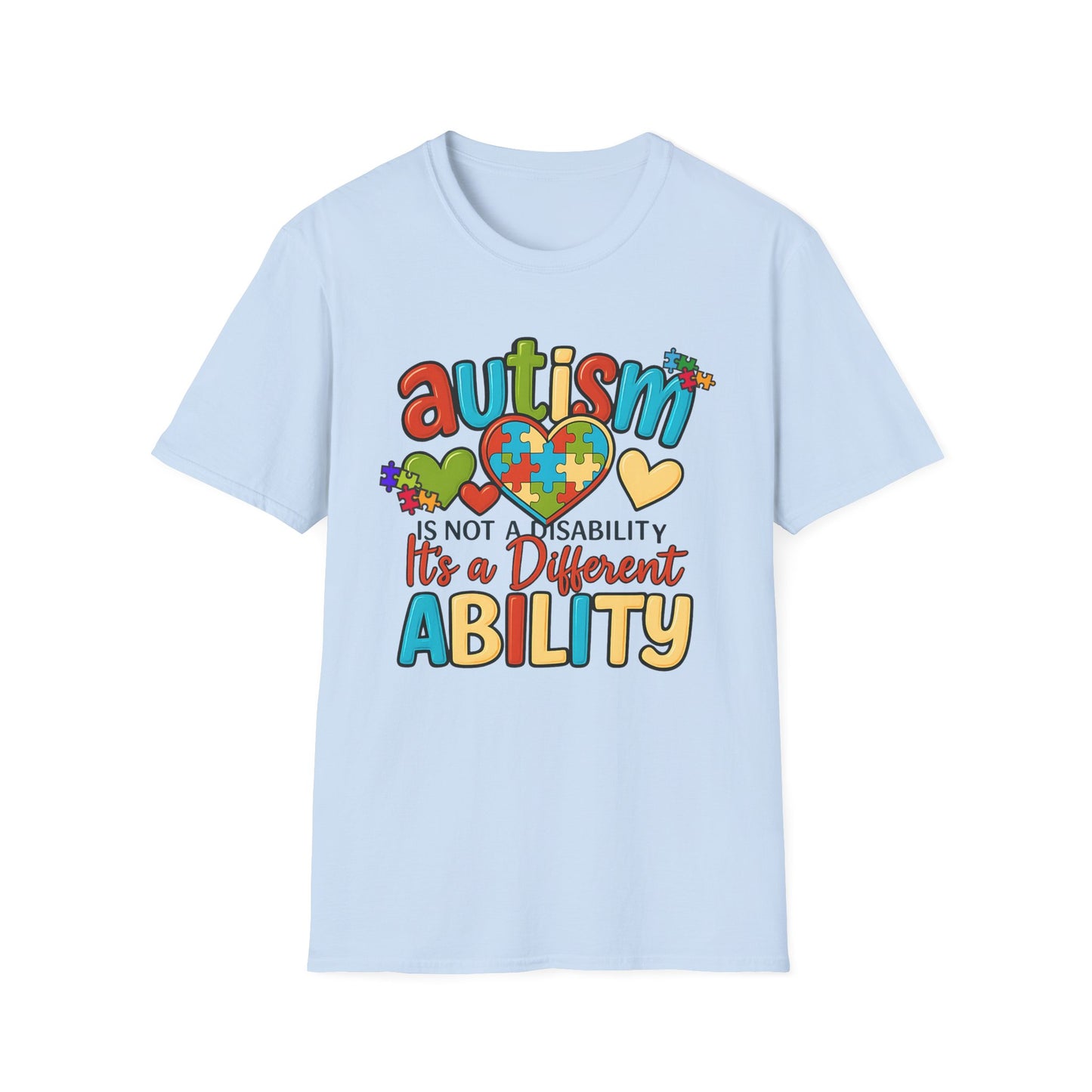 Autism Empowerment T-Shirt – Bold Puzzle Heart Statement