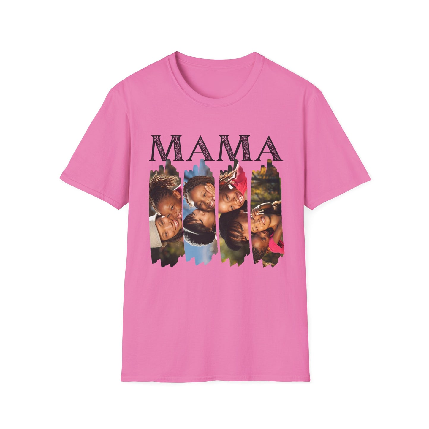 Custom “MAMA” Photo Collage T-Shirt - Heartwarming Gift for Mothers & Celebrations