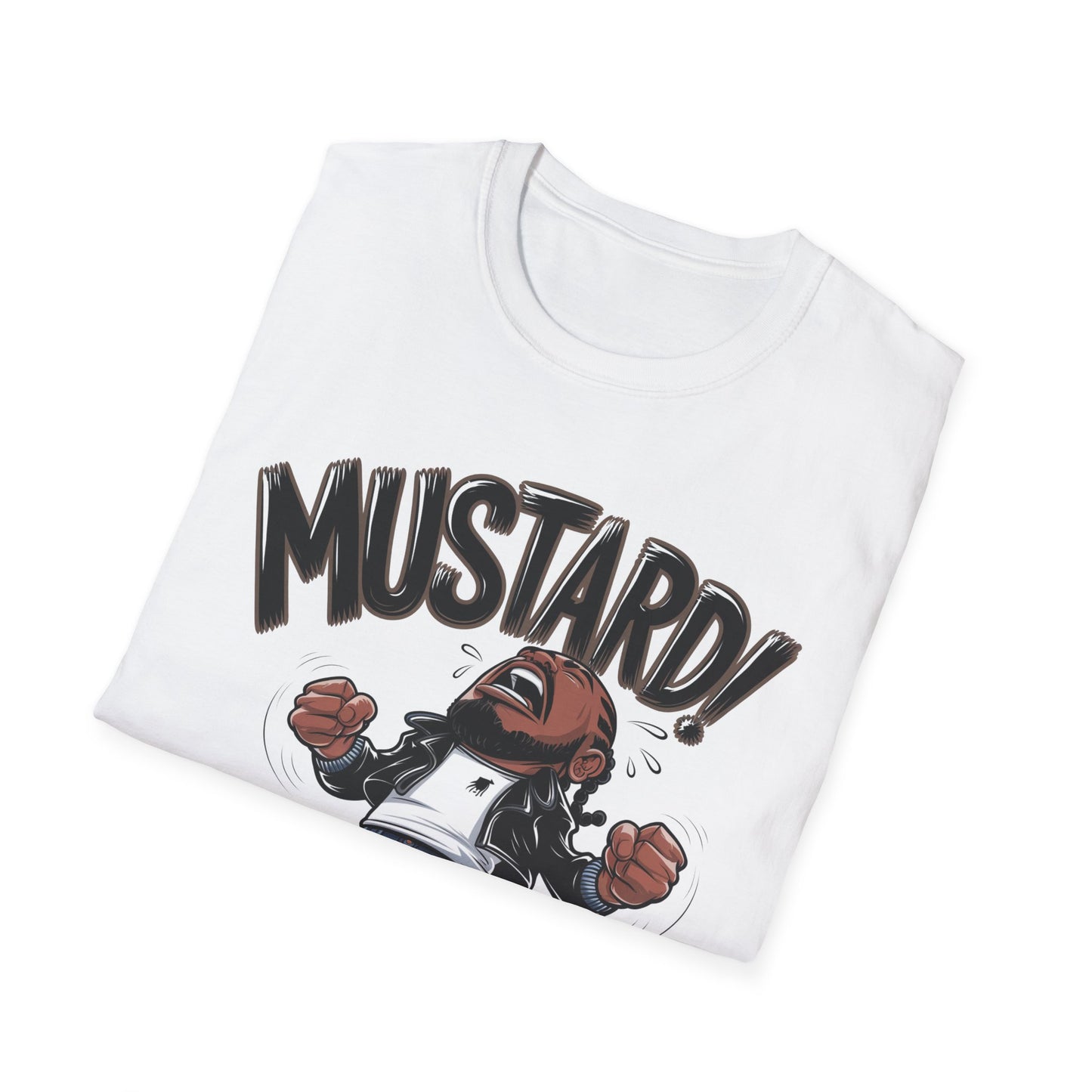 "Turn Up the Flavor – Mustard Vibes Softstyle T-Shirt - Fun Graphic Tee for Casual Wear