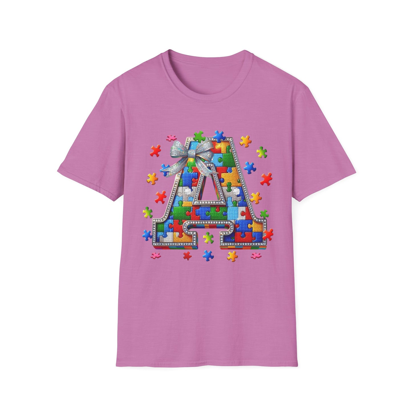 "A is for Autism Awareness – Puzzle Piece Tee"