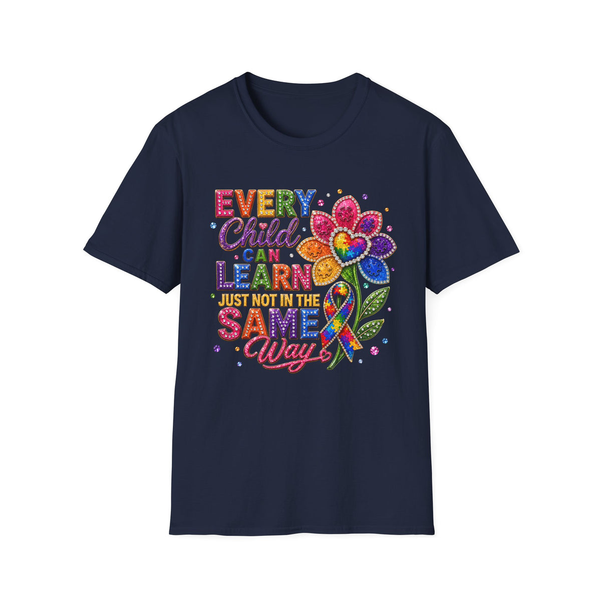 Every Child Can Learn T-Shirt — Colorful Inclusive Education Tee