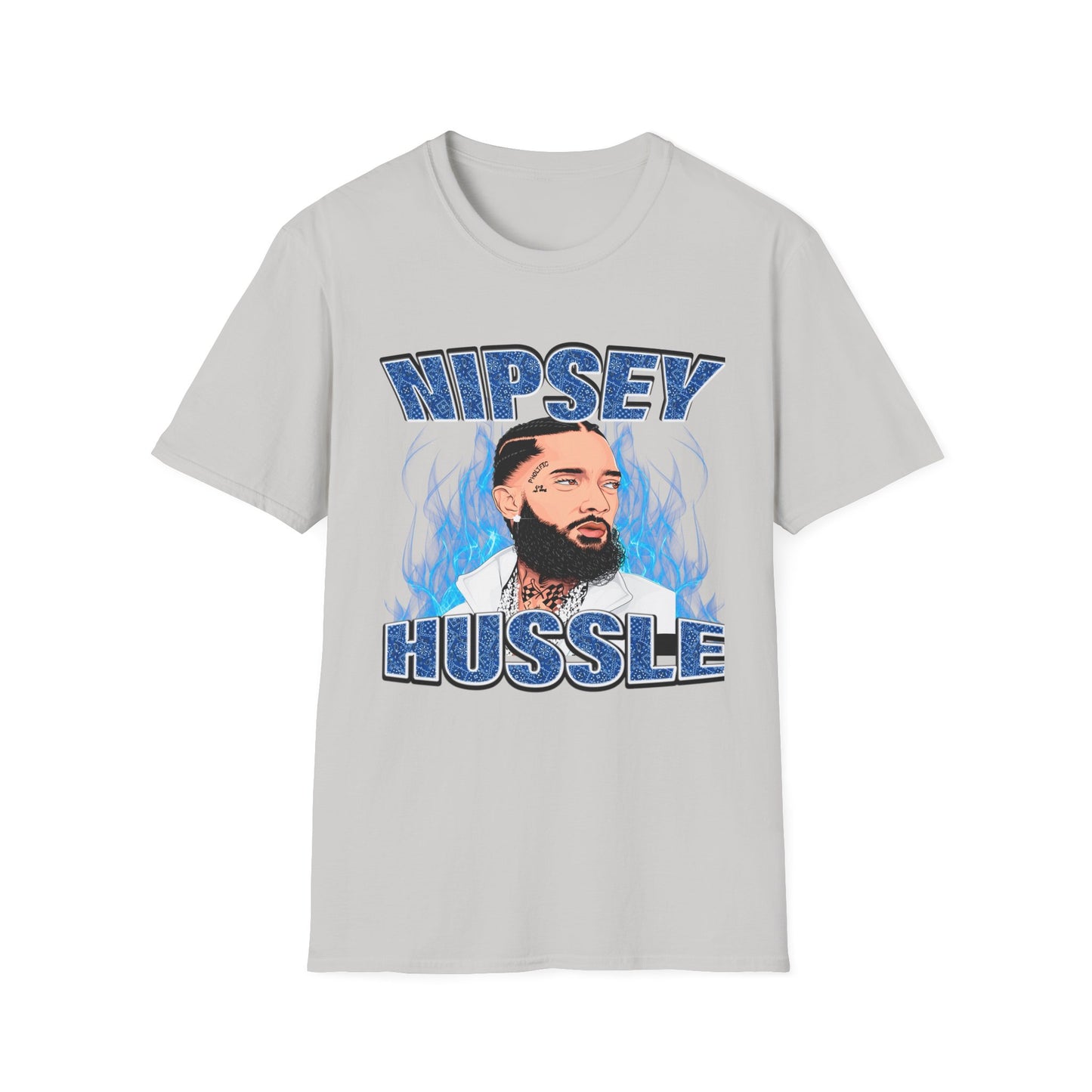 "Nipsey Forever Blue Flame Edition" Unisex T-Shirt - Softstyle Graphic Tee