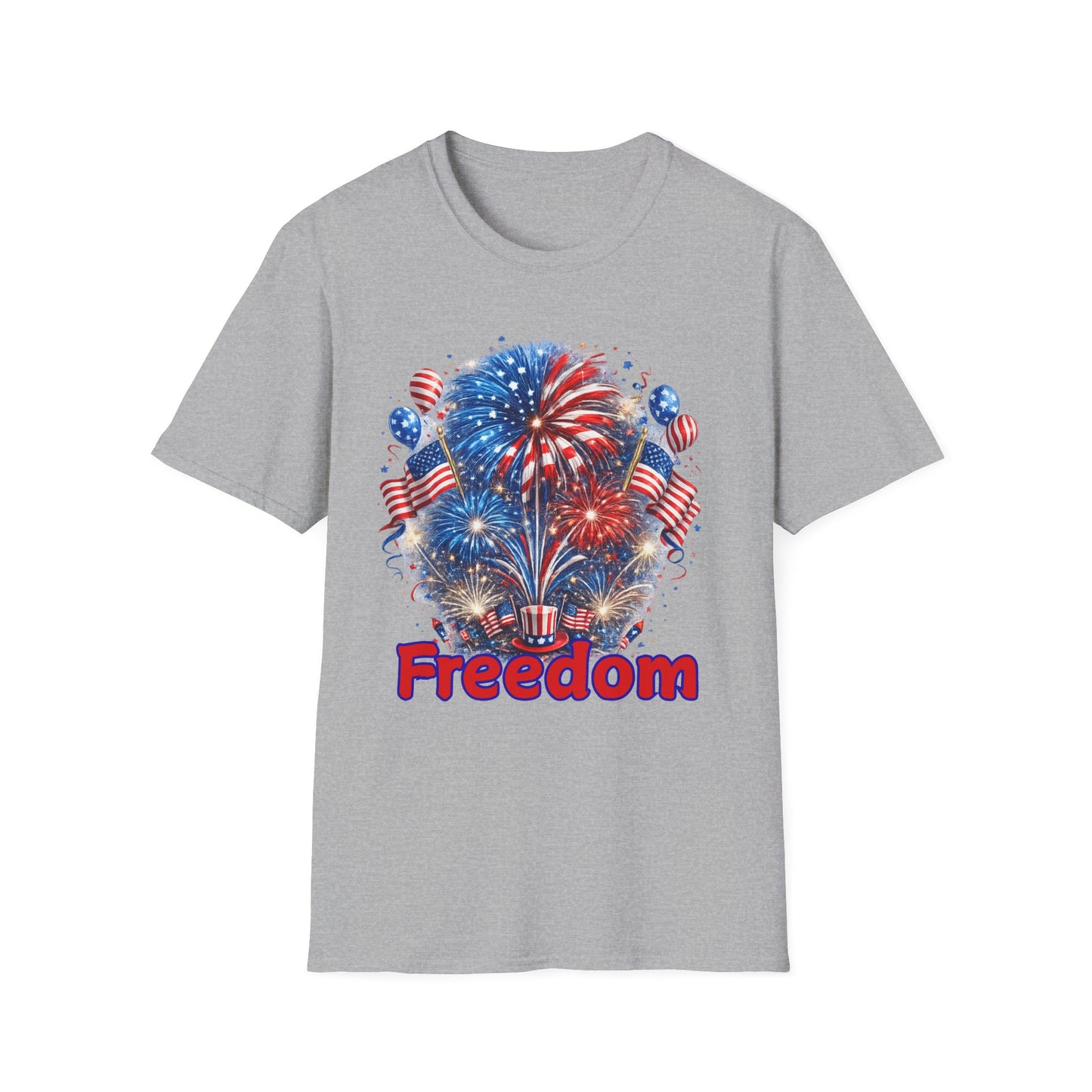 Freedom Fireworks T-Shirt — Patriotic 4th of July Tee