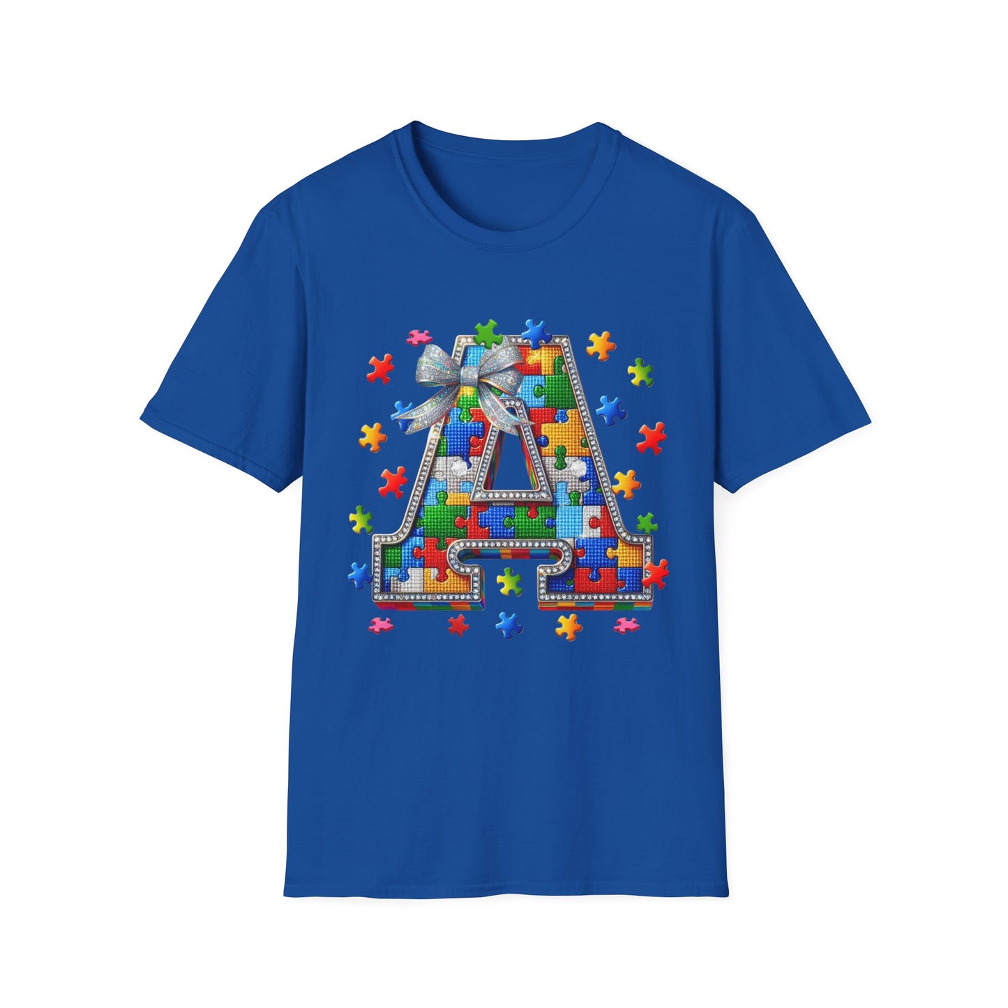 "A is for Autism Awareness – Puzzle Piece Tee"