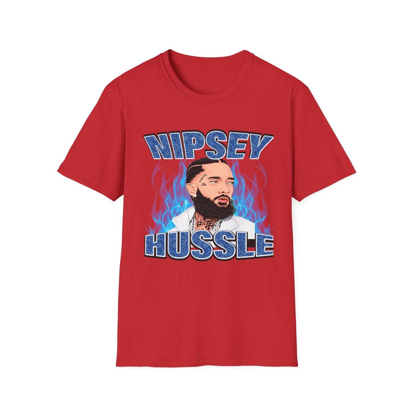 "Nipsey Forever Blue Flame Edition" Unisex T-Shirt - Softstyle Graphic Tee