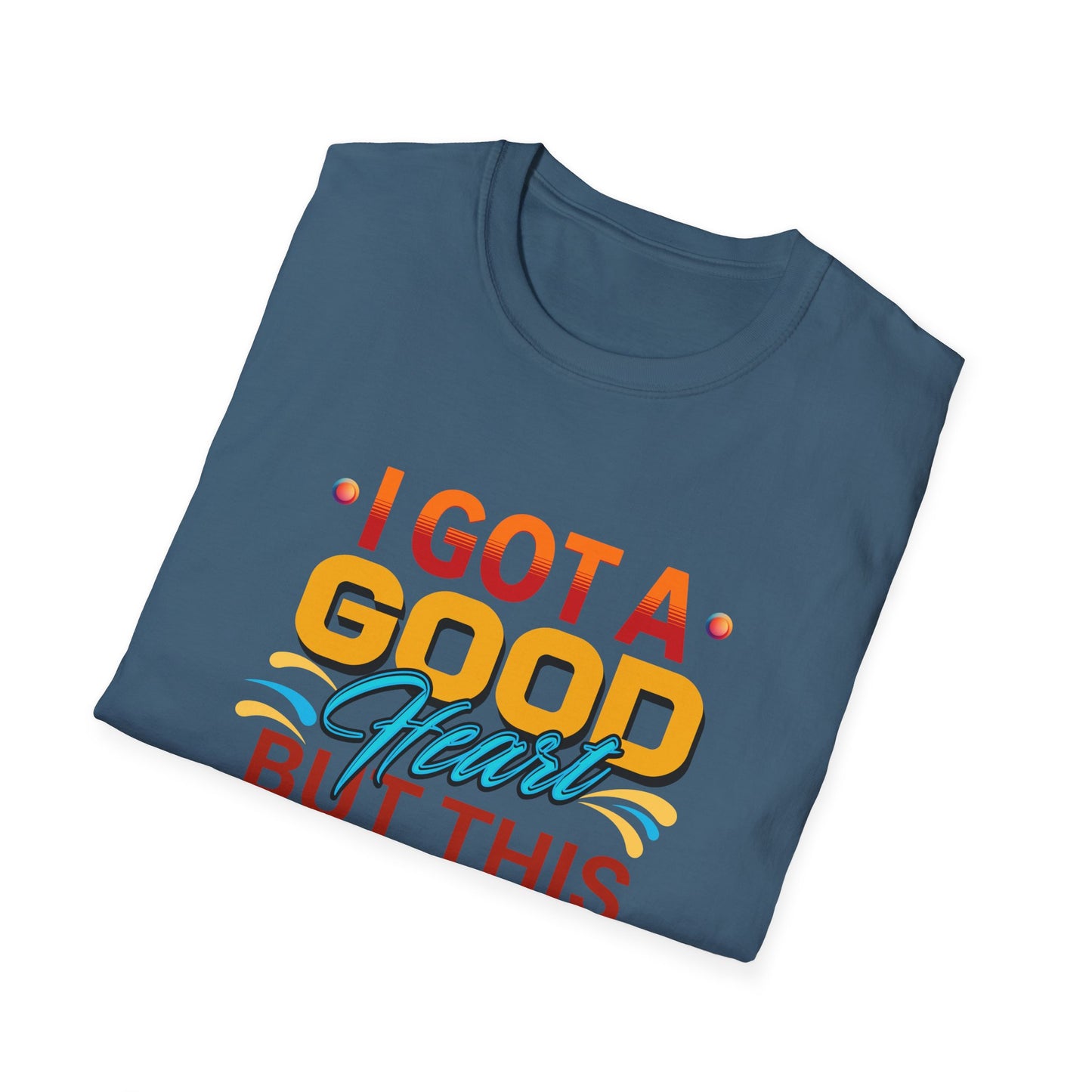 "Good Heart, Spicy Mouth – The Perfect Balance!' T-Shirt