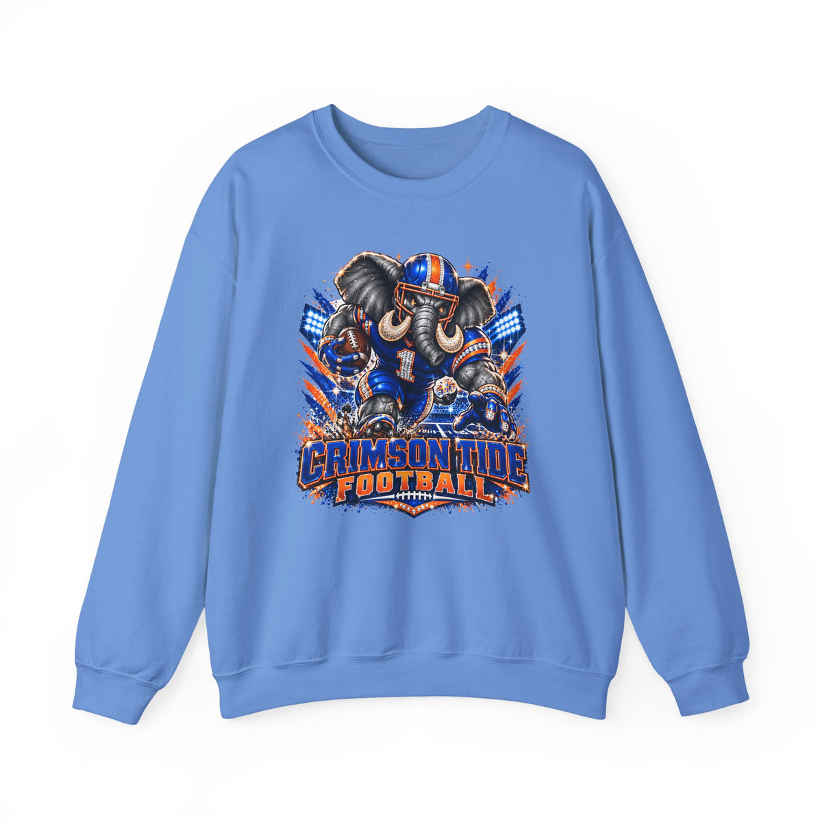Crimson Tide Football Crewneck Sweatshirt — Elephant Mascot Game Day Pullover