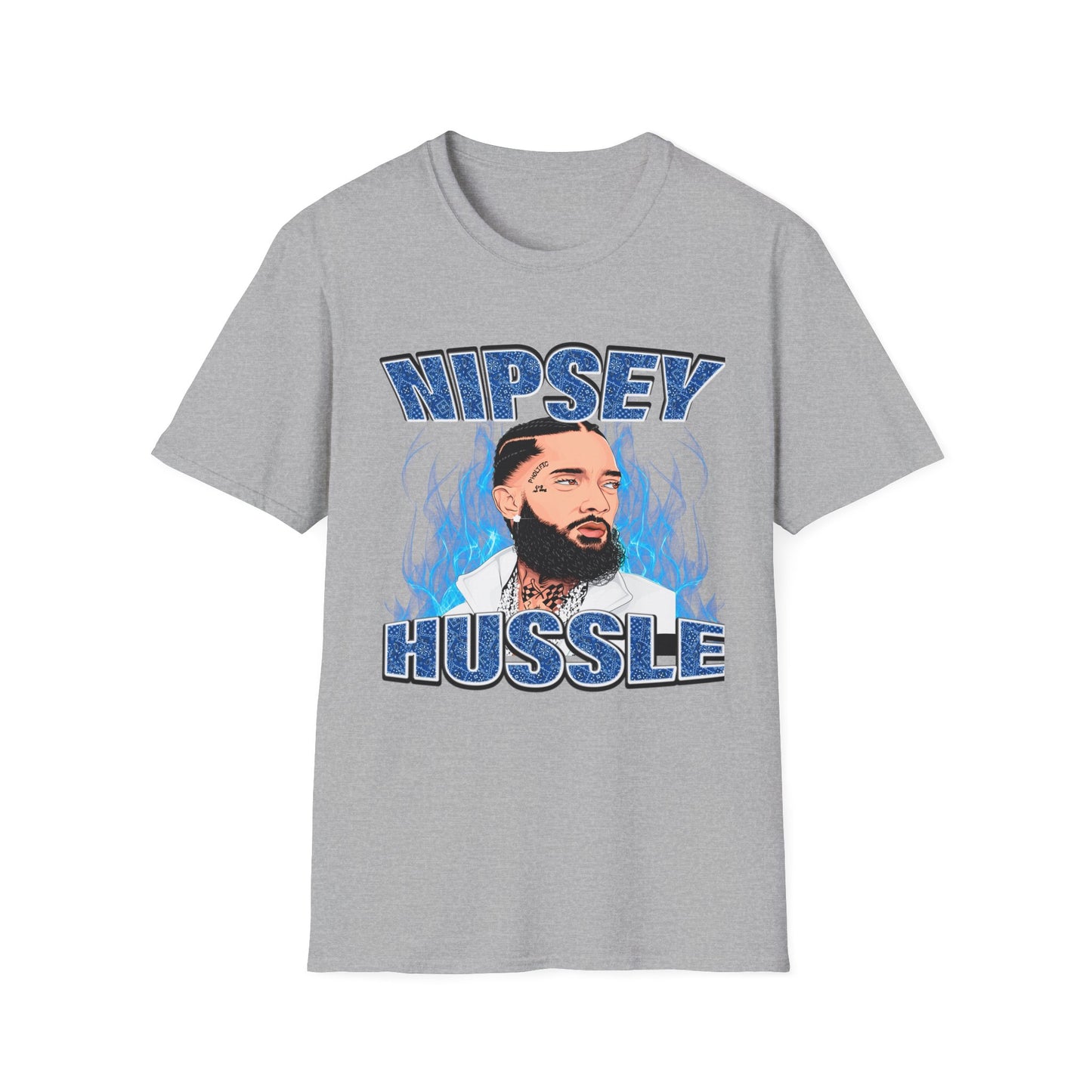 "Nipsey Forever Blue Flame Edition" Unisex T-Shirt - Softstyle Graphic Tee