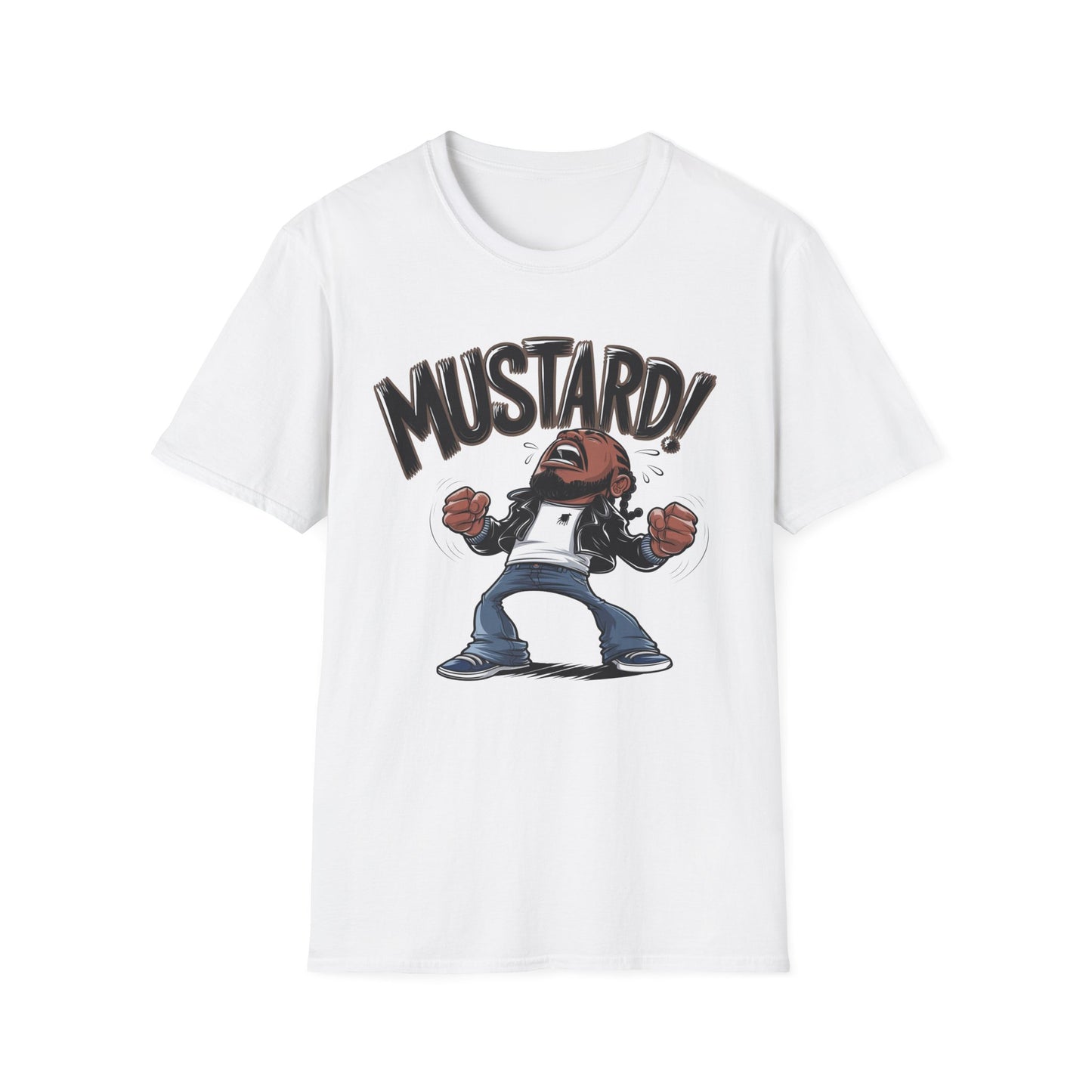 "Turn Up the Flavor – Mustard Vibes Softstyle T-Shirt - Fun Graphic Tee for Casual Wear