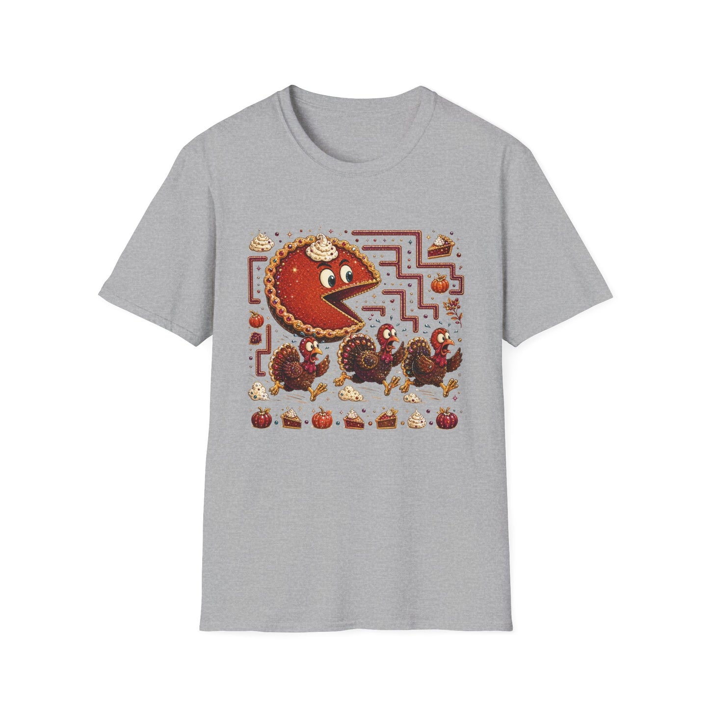 Pie Pac-Man T-Shirt — Retro Gamer Pumpkin Pie Graphic Tee