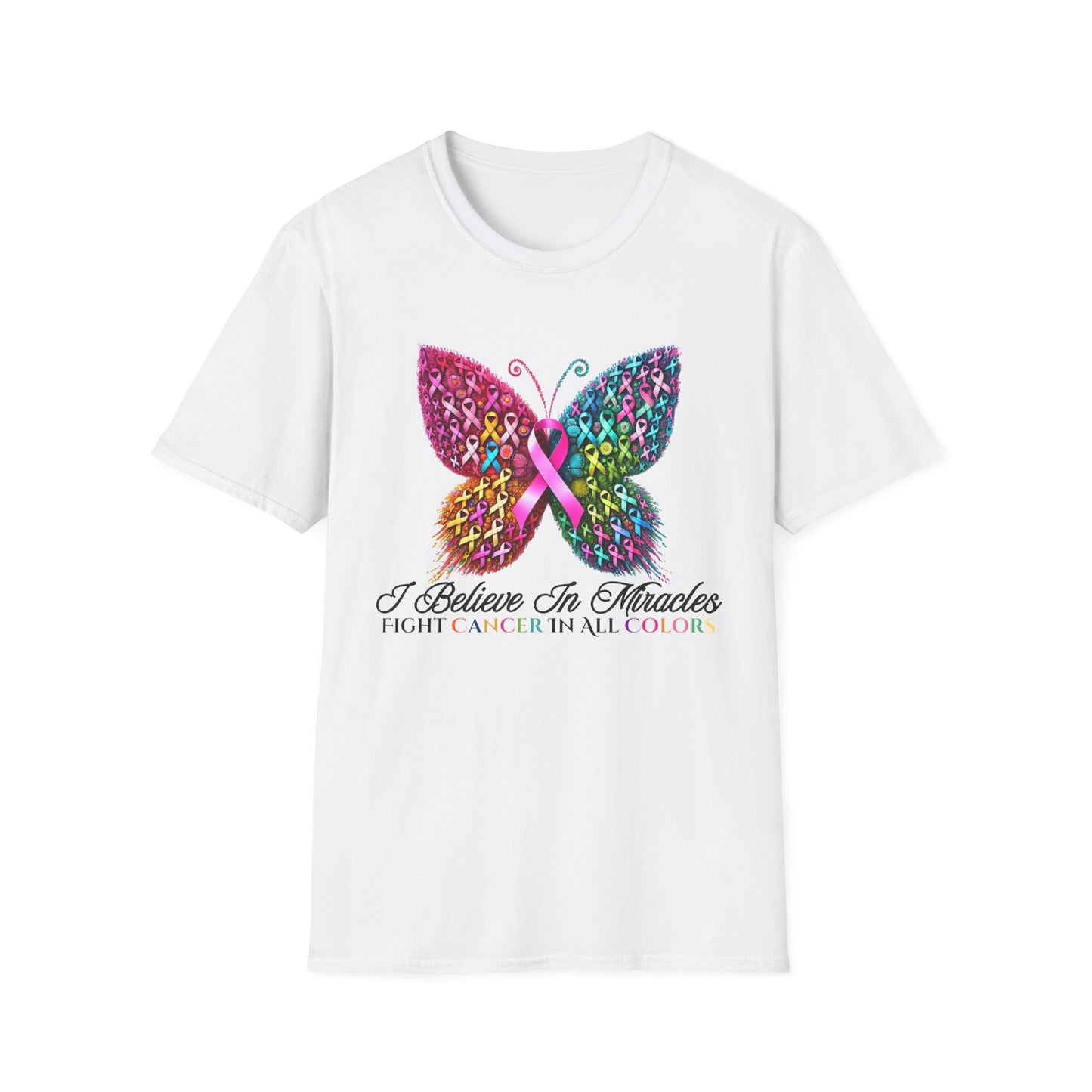 I Believe in Miracles Butterfly Cancer T-Shirt