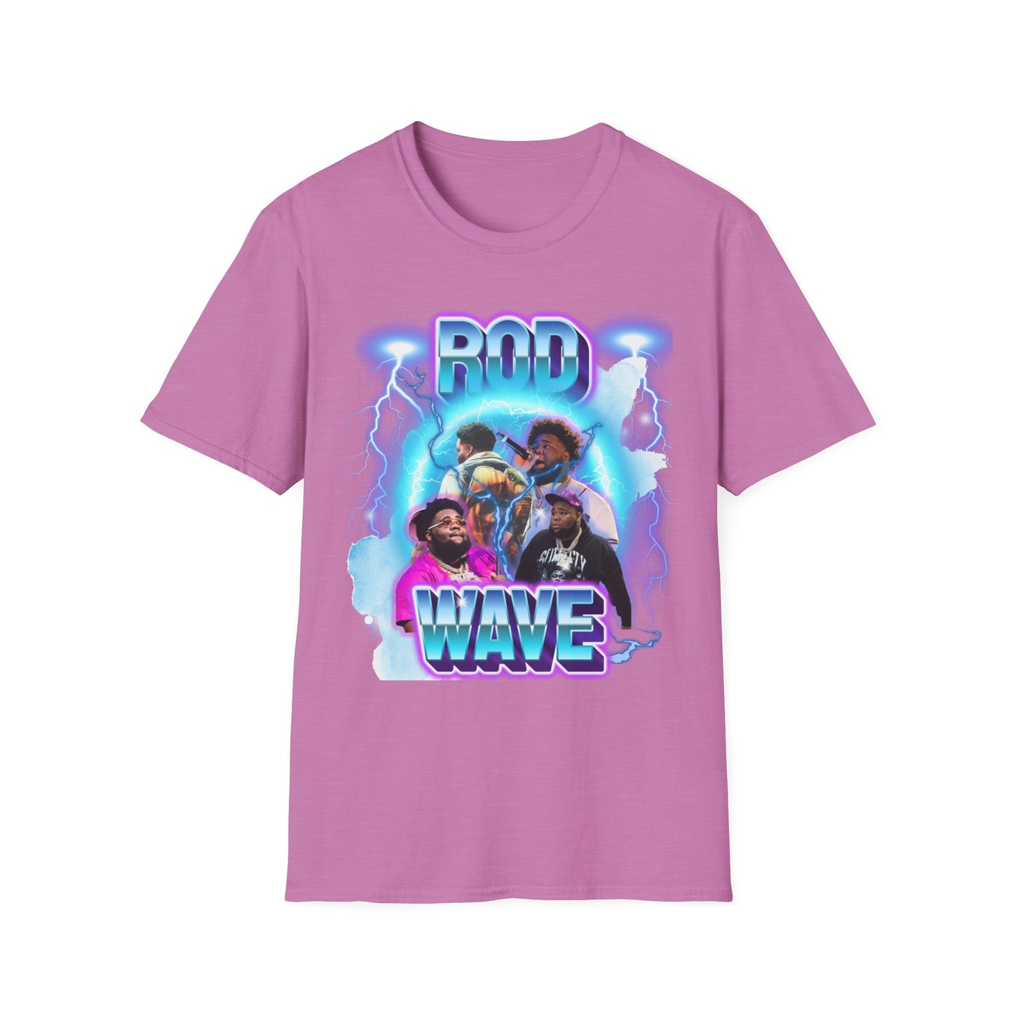 Rod Wave Graphic T-Shirt – Lightning Fan Art Glow Design (Unisex)