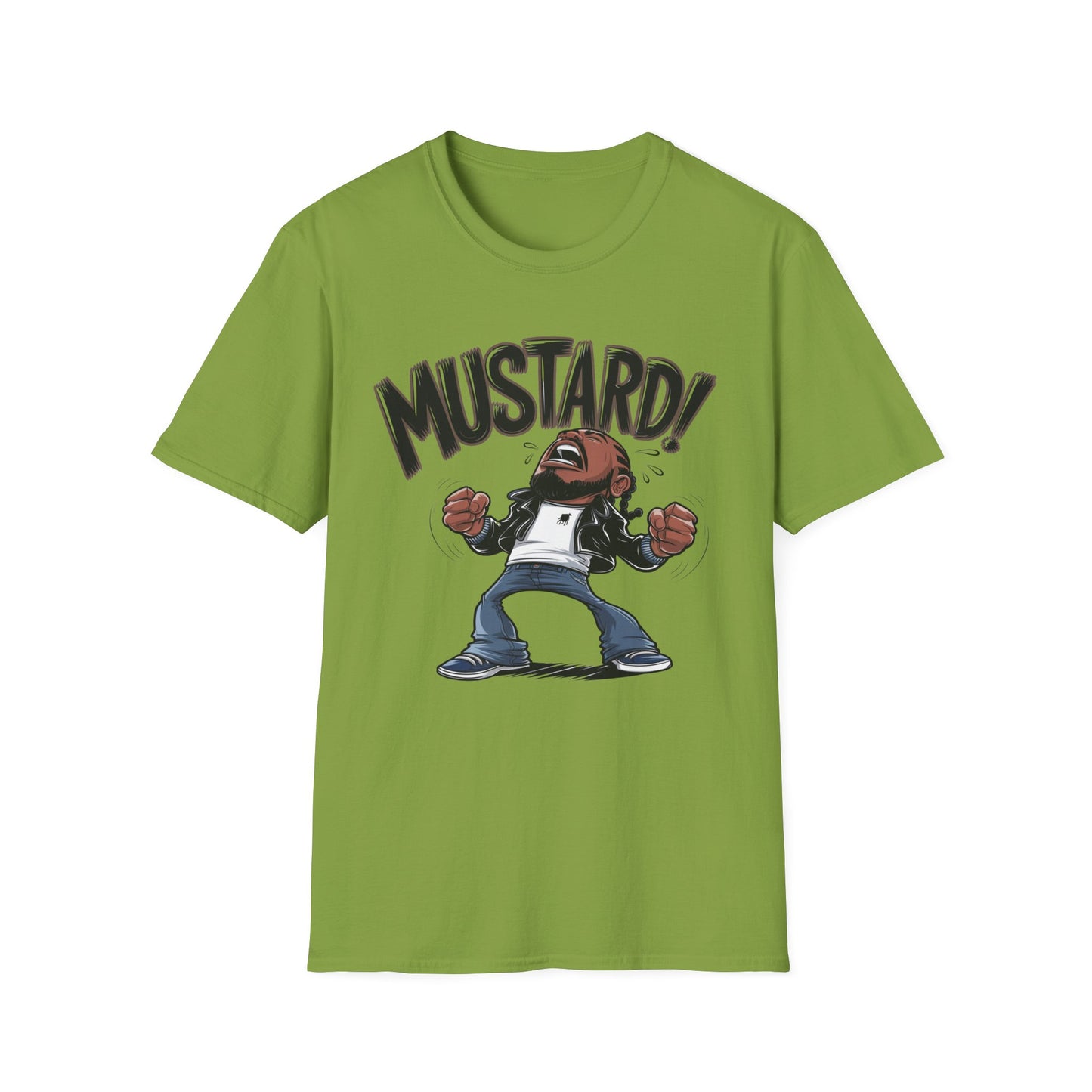 "Turn Up the Flavor – Mustard Vibes Softstyle T-Shirt - Fun Graphic Tee for Casual Wear