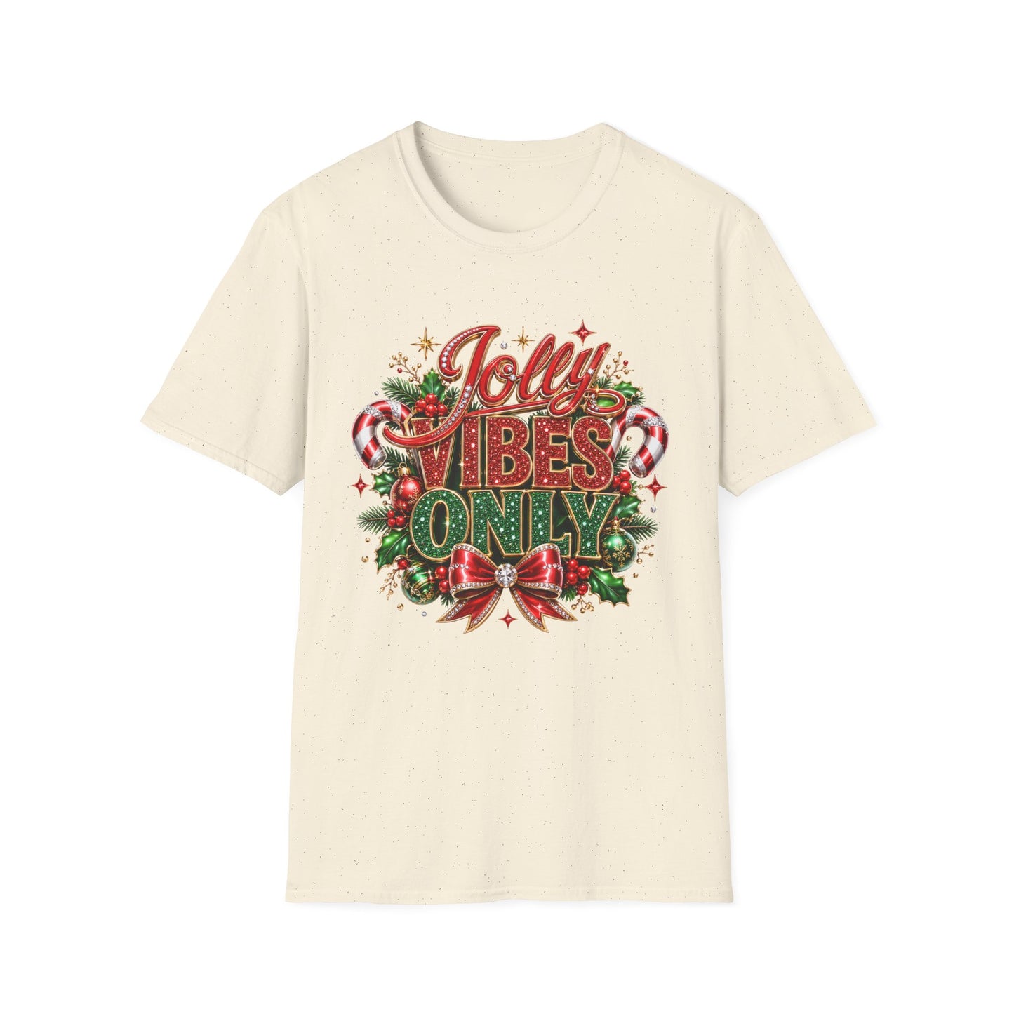 Jolly Vibes Tee — Festive Christmas Holiday Graphic T-Shirt