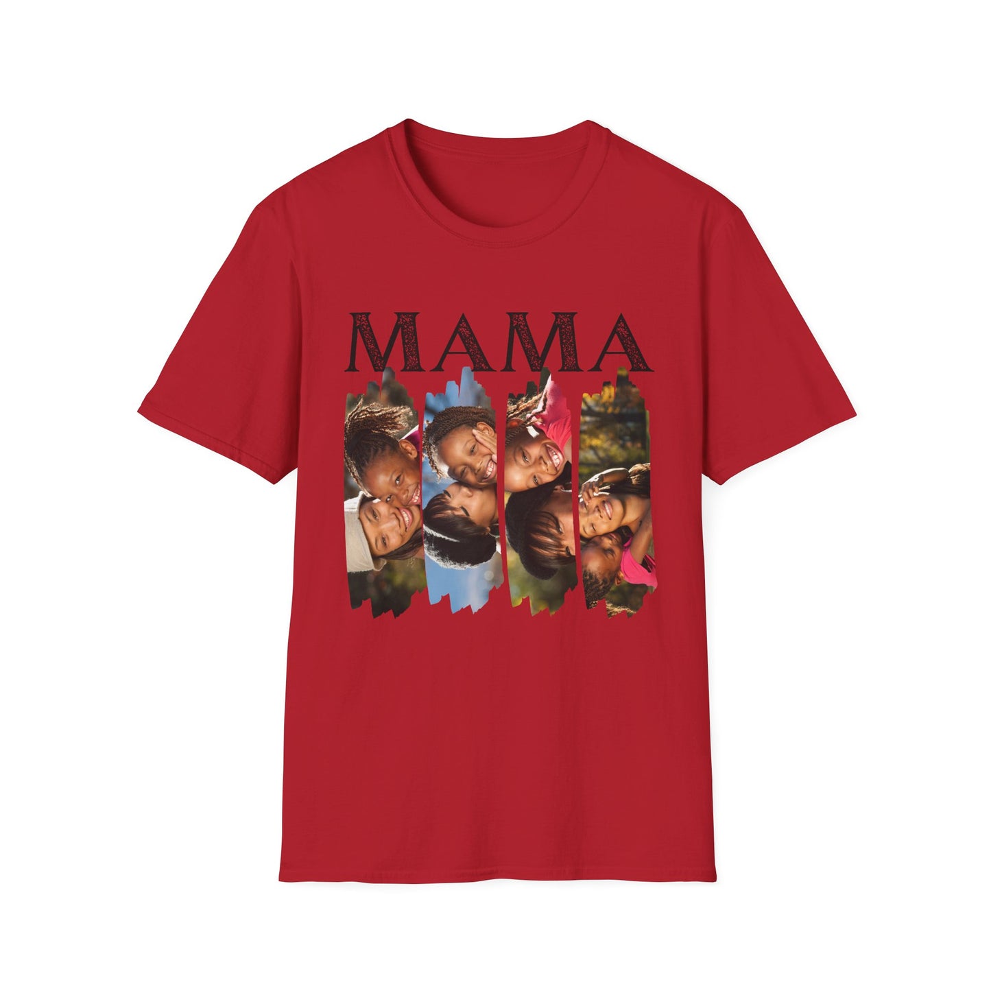 Custom “MAMA” Photo Collage T-Shirt - Heartwarming Gift for Mothers & Celebrations