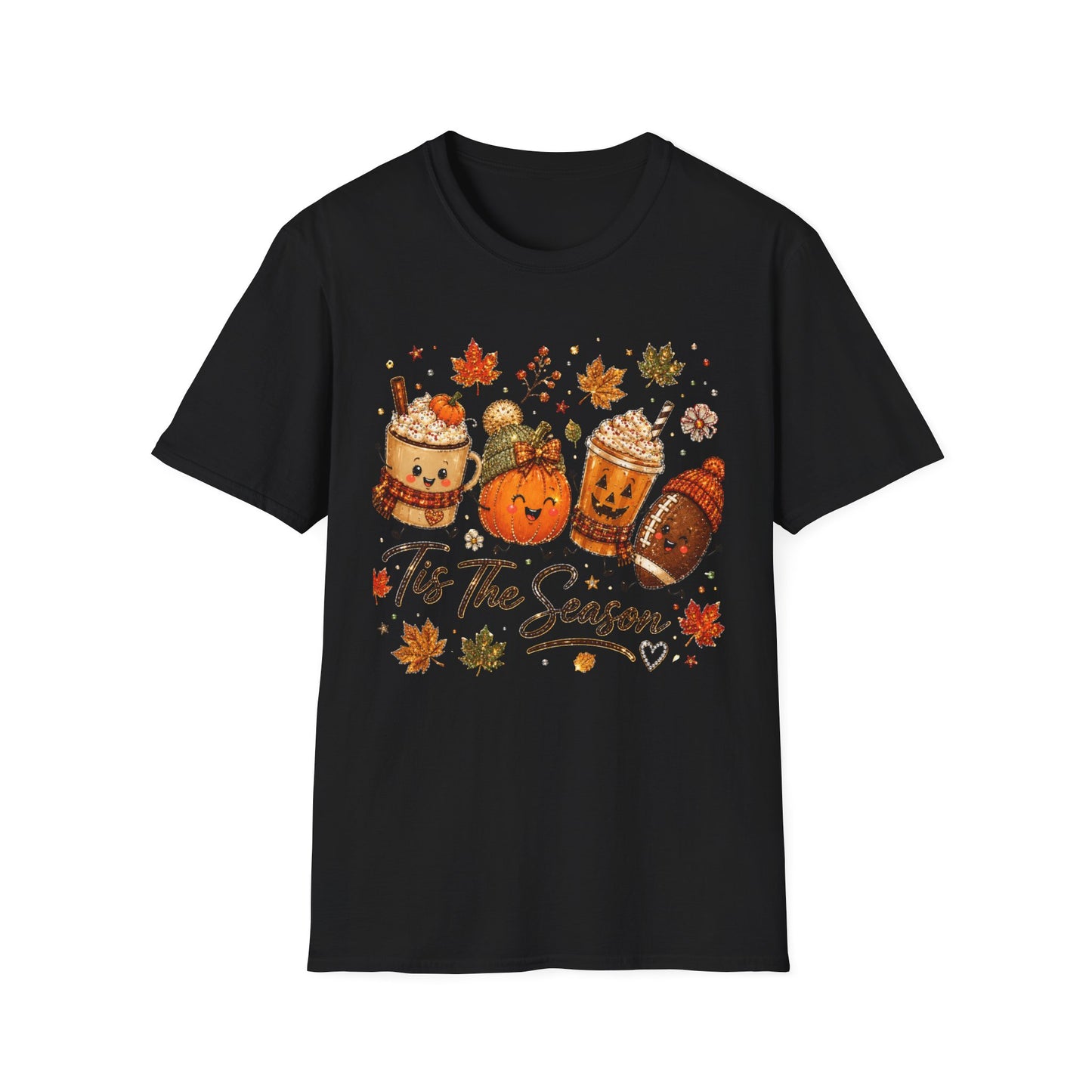 Autumn 'Tis The Season Tee — Cute Pumpkin & Pumpkin Spice Fall T-Shirt