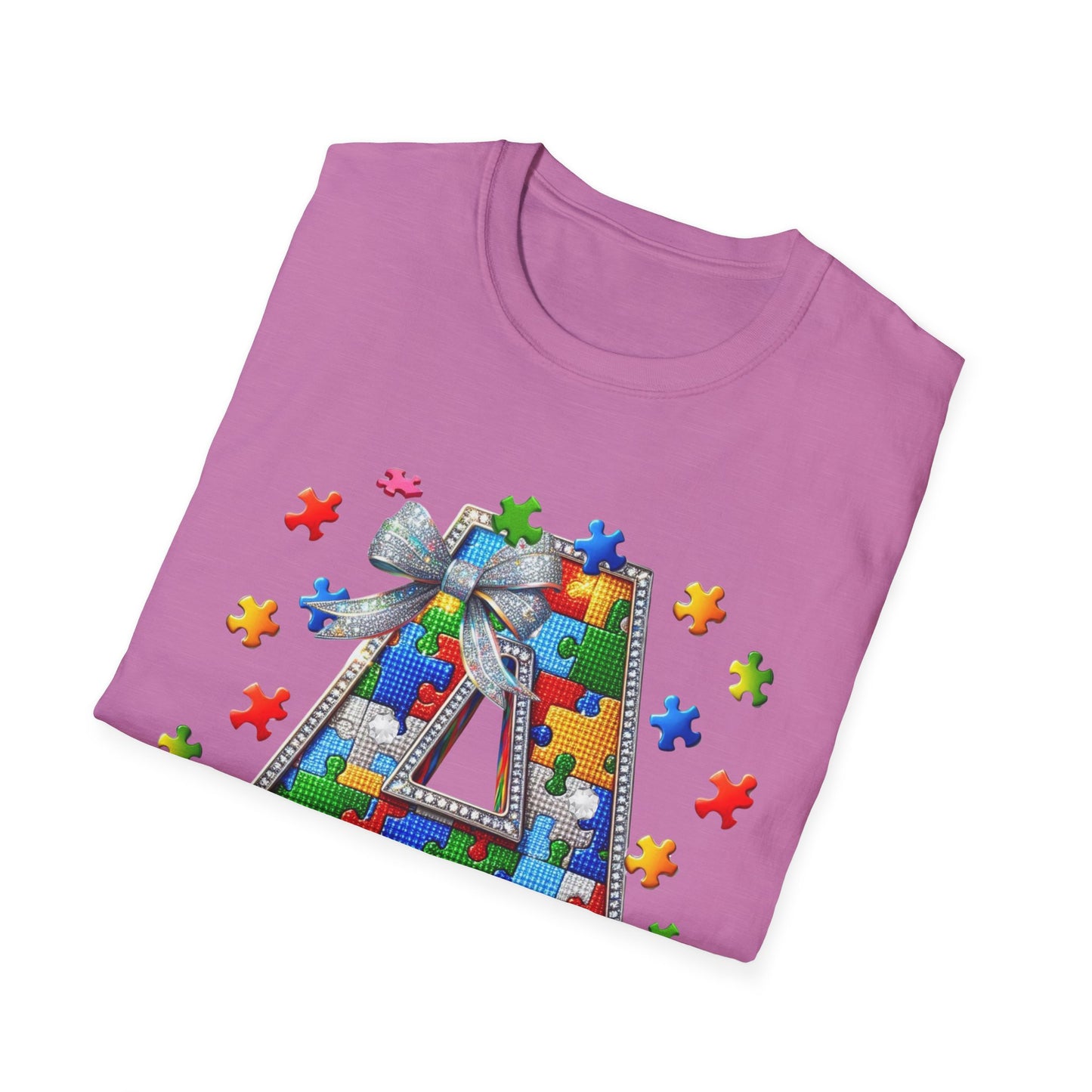 "A is for Autism Awareness – Puzzle Piece Tee"