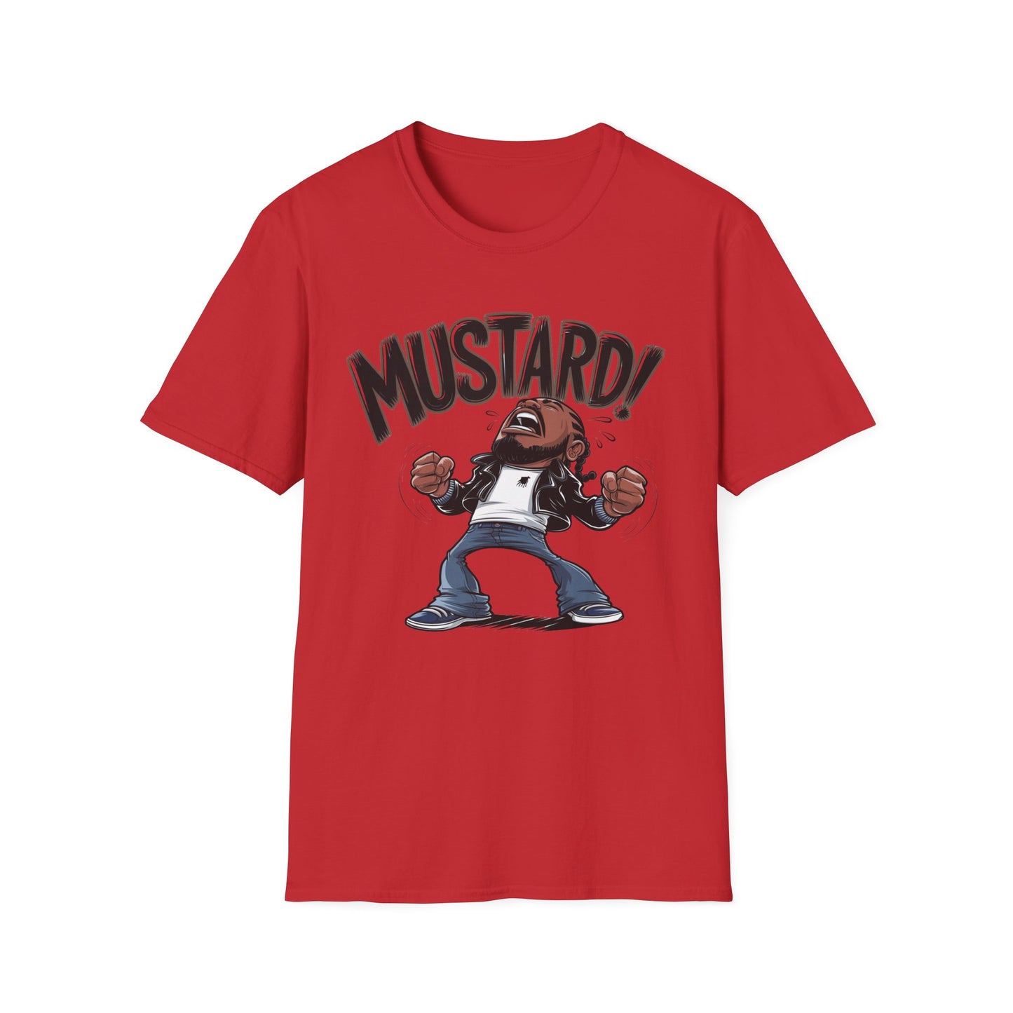 "Turn Up the Flavor – Mustard Vibes Softstyle T-Shirt - Fun Graphic Tee for Casual Wear