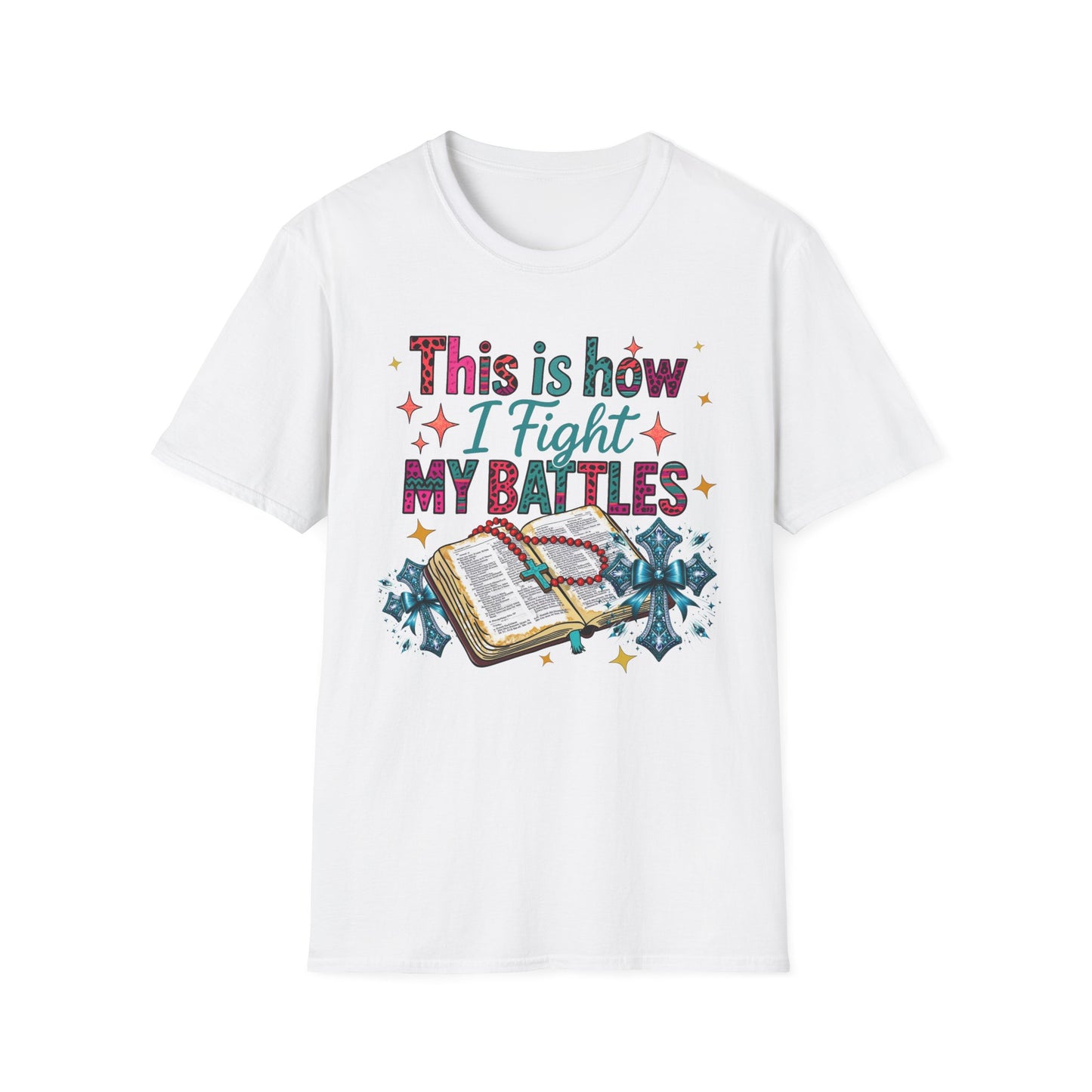 Christian Inspirational Shirt – My Battles Are Won with Prayer Tee