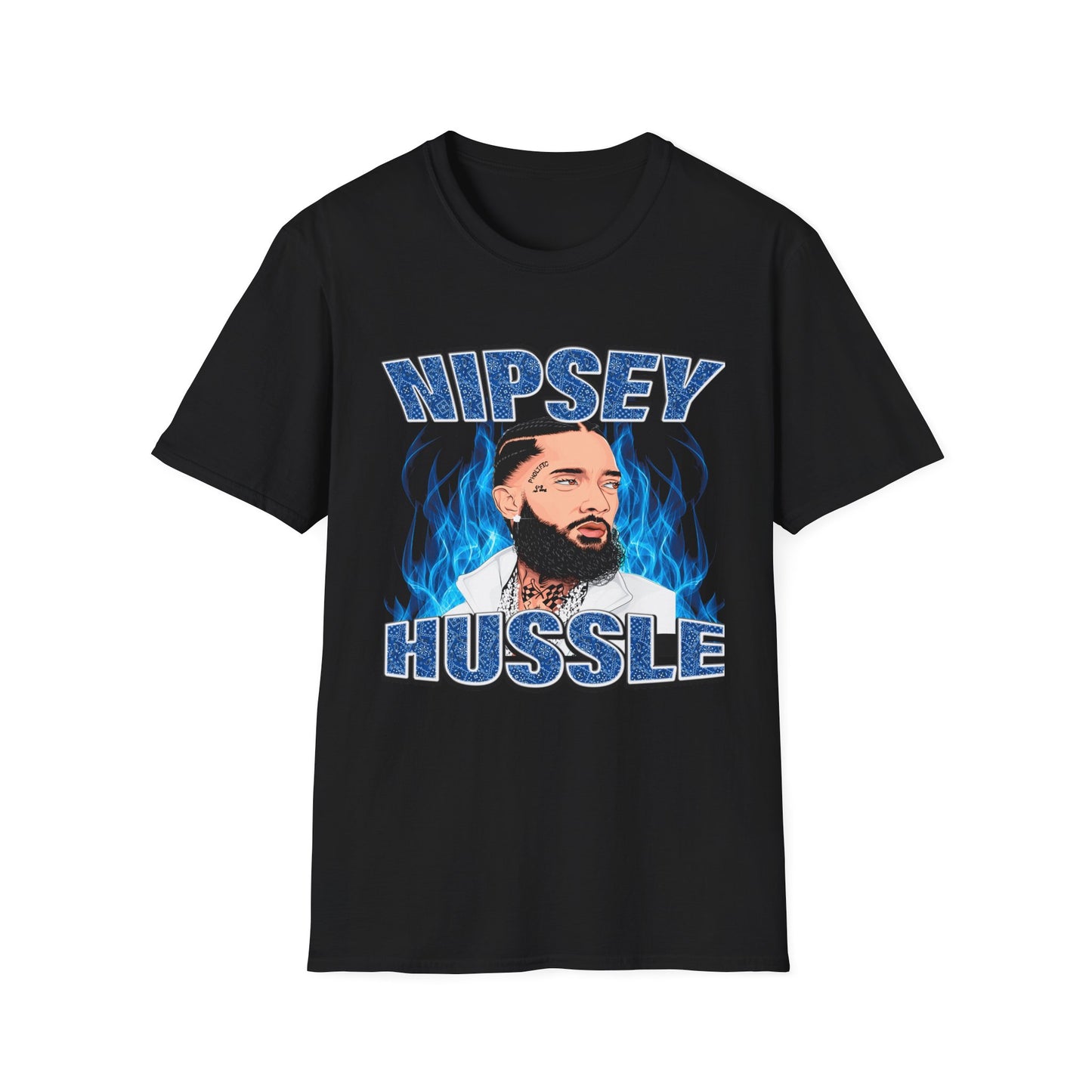 "Nipsey Forever Blue Flame Edition" Unisex T-Shirt - Softstyle Graphic Tee