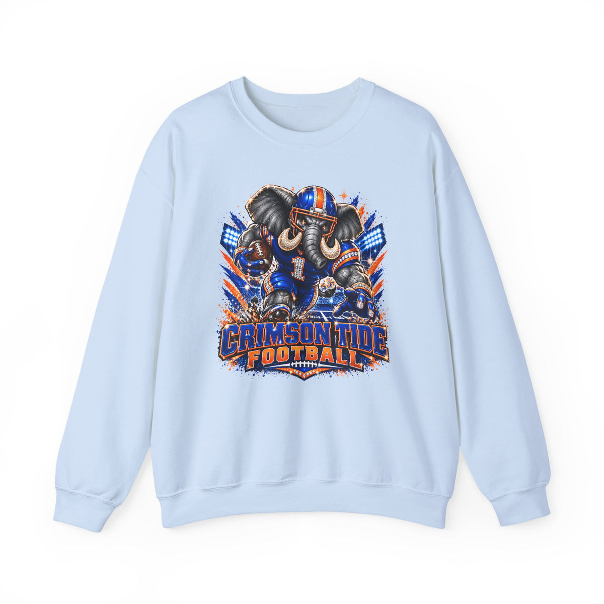 Crimson Tide Football Crewneck Sweatshirt — Elephant Mascot Game Day Pullover