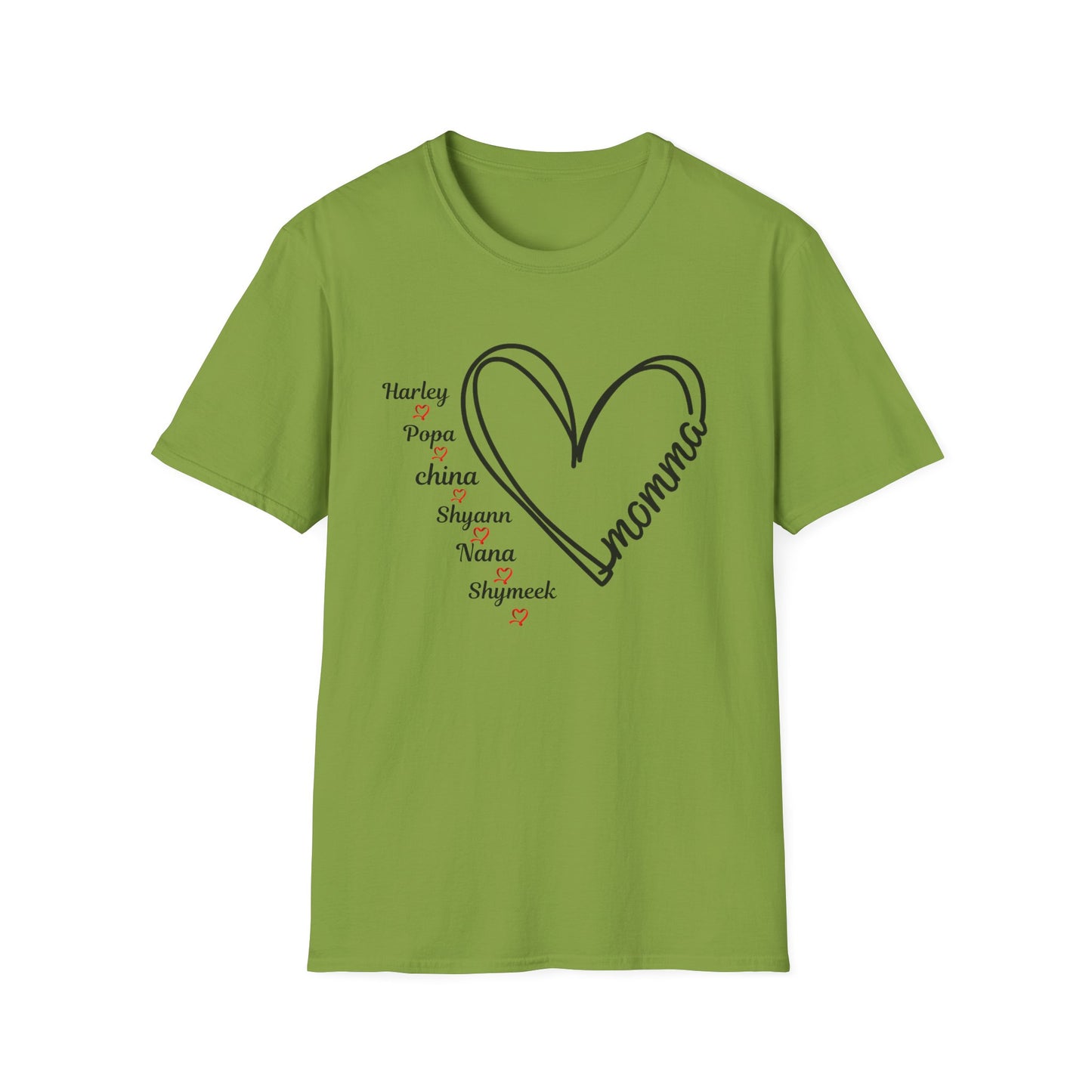 Custom Mom Heart Shirt | Personalized Name T-Shirt | Gift for Mom
