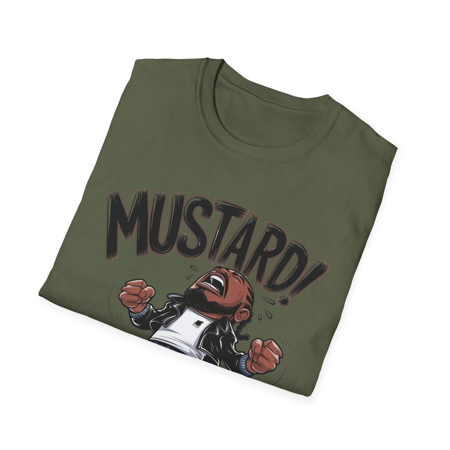 "Turn Up the Flavor – Mustard Vibes Softstyle T-Shirt - Fun Graphic Tee for Casual Wear