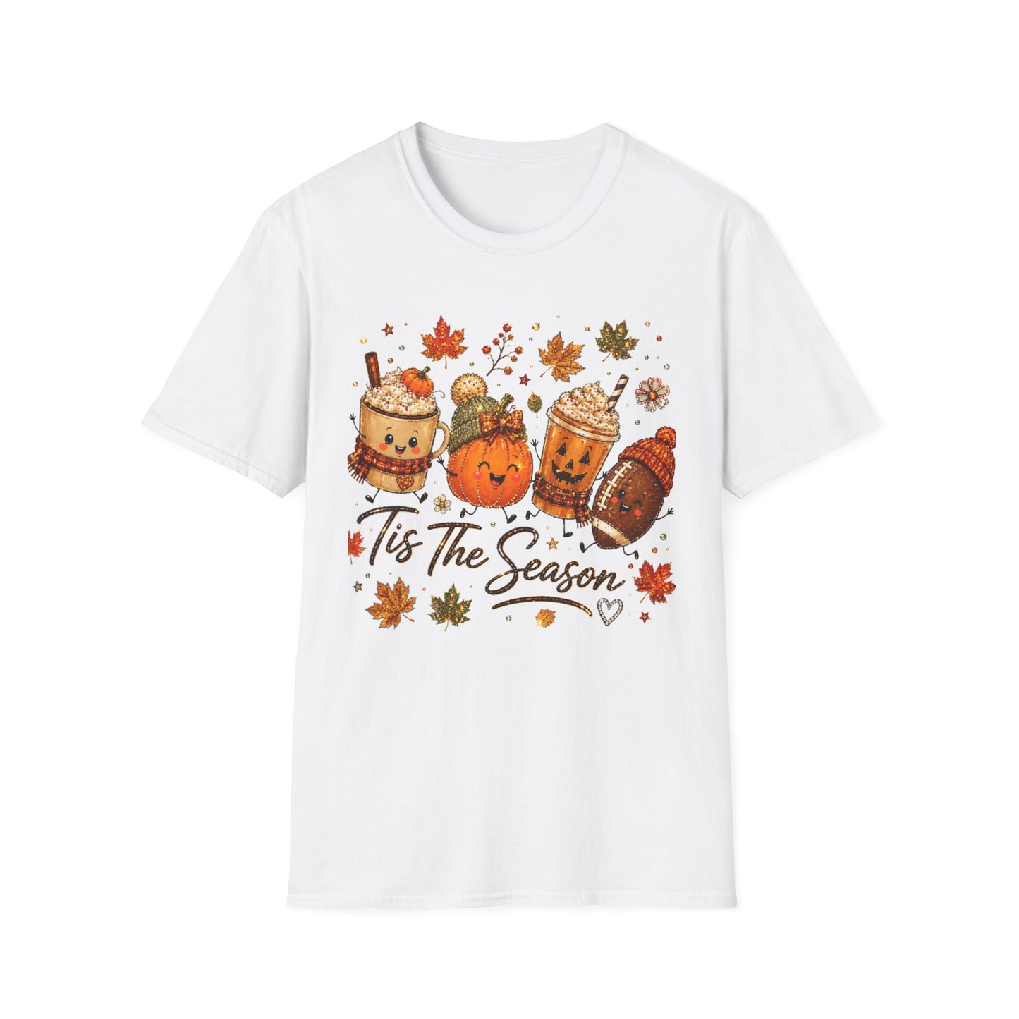Autumn 'Tis The Season Tee — Cute Pumpkin & Pumpkin Spice Fall T-Shirt
