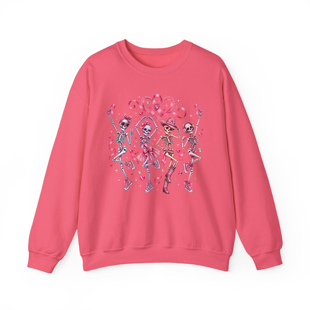 Breast Cancer Awareness Dancing Skeletons Sweatshirt