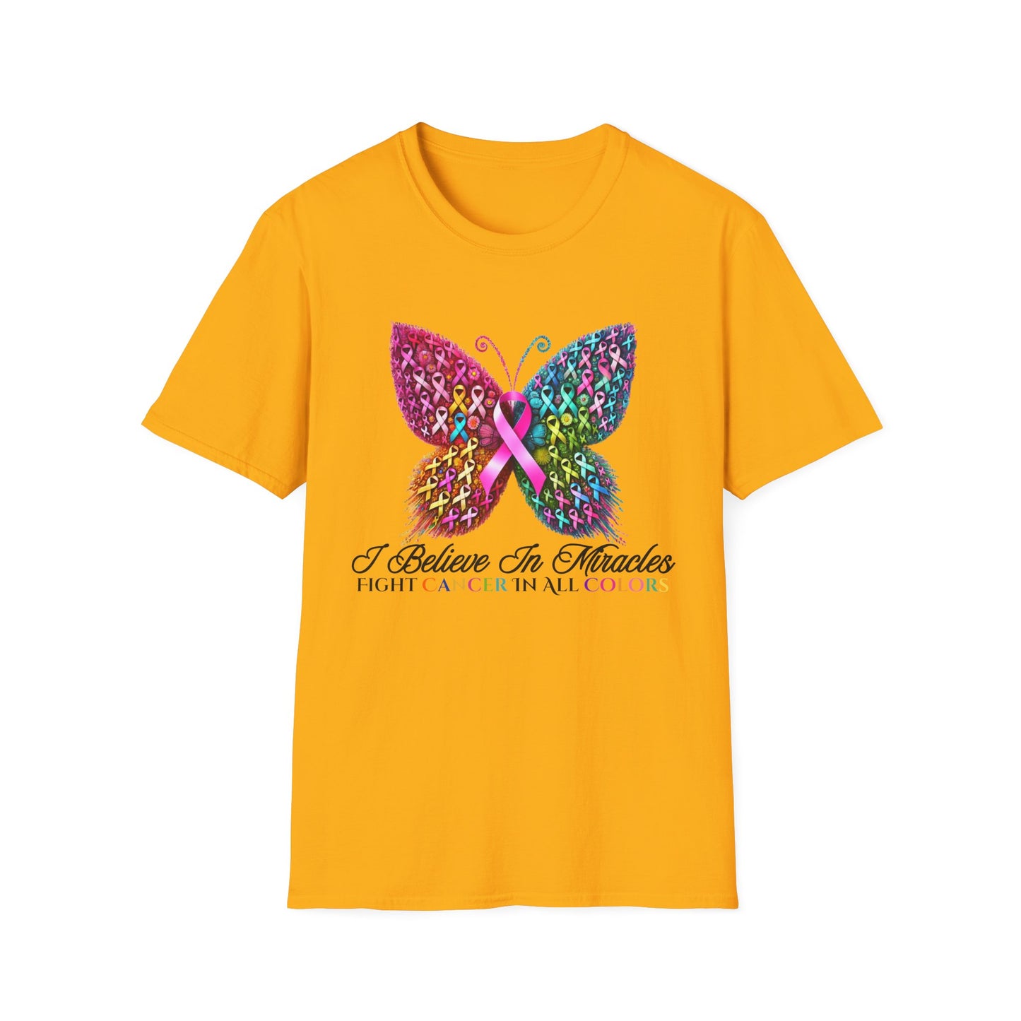 I Believe in Miracles Butterfly Cancer T-Shirt