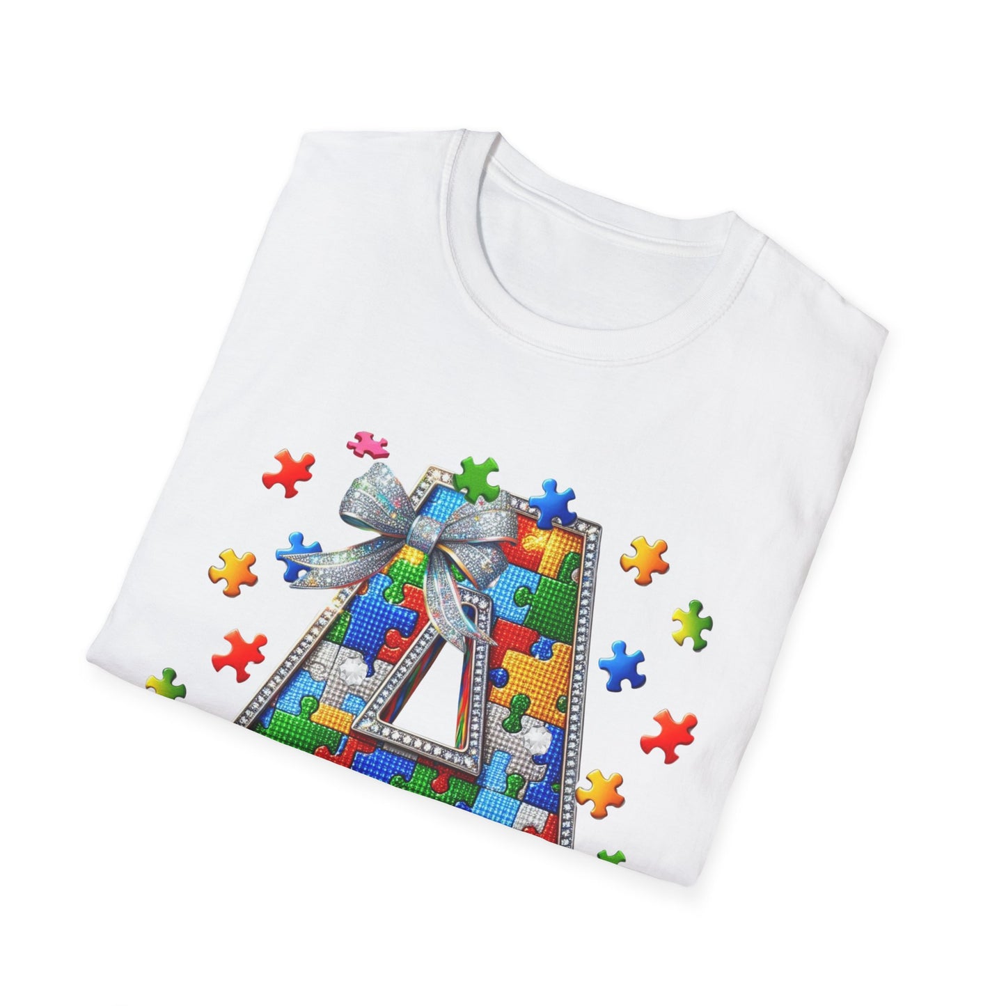 "A is for Autism Awareness – Puzzle Piece Tee"
