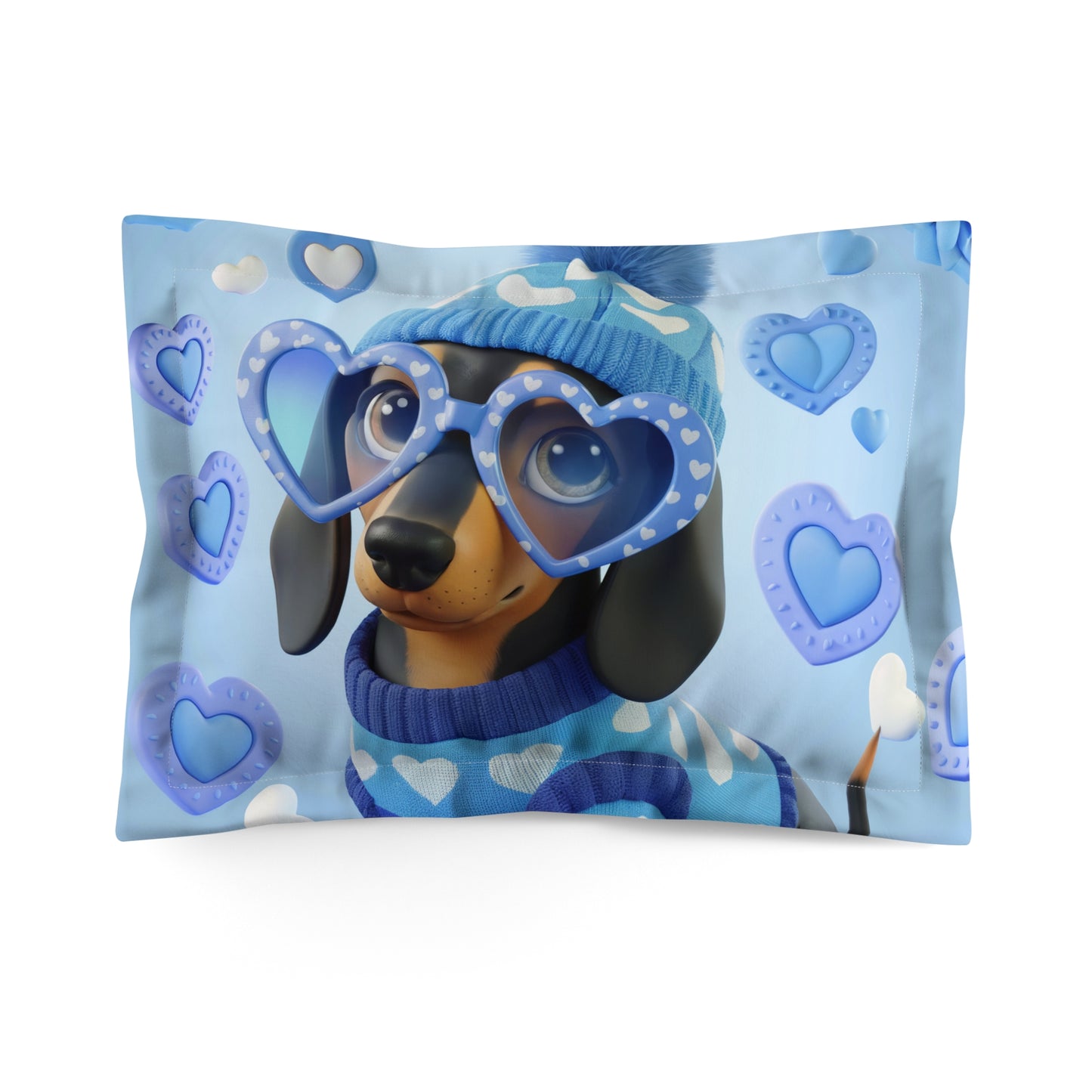 Sweethearts Dachshund Pillow Sham – Snuggles & Sass in One!